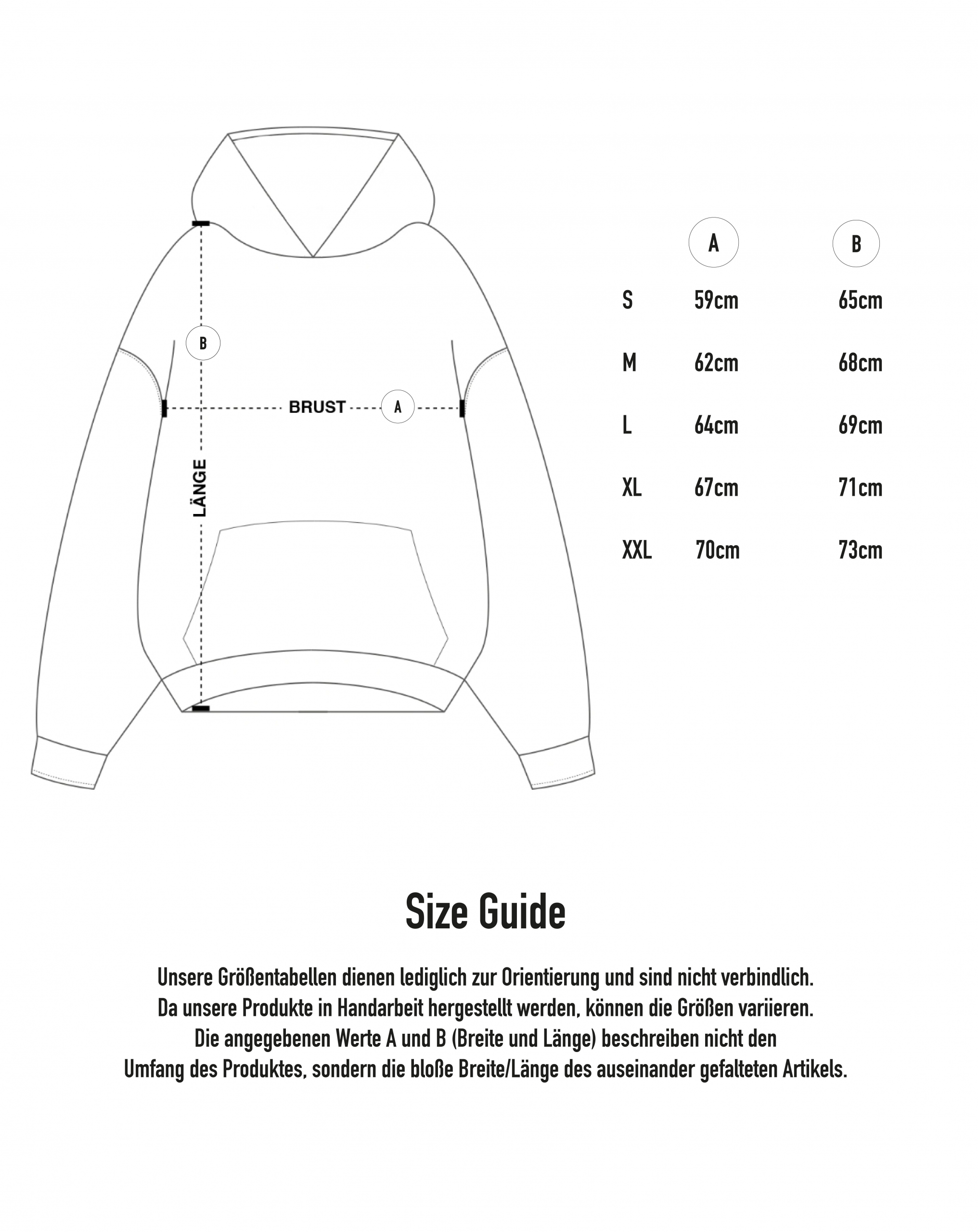Cooper Dry Hoodie Size Guide